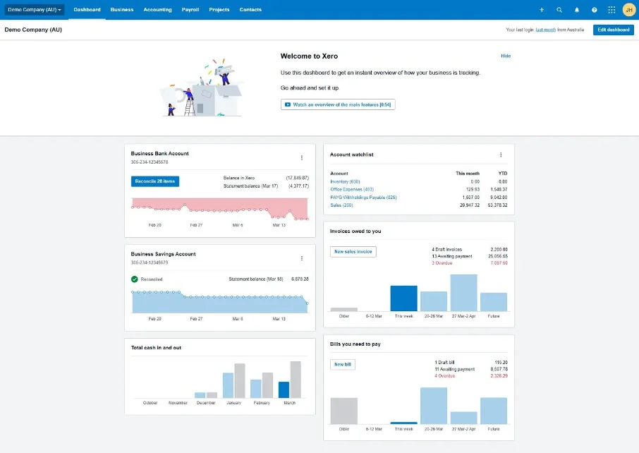 نرم افزار Xero